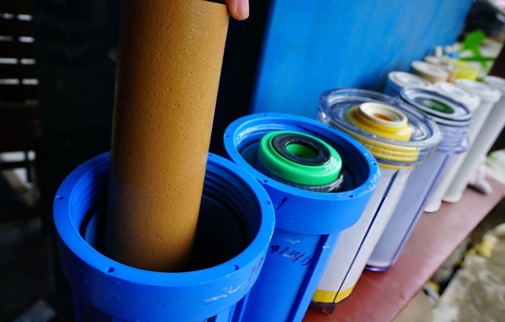 dirty prefilters in cartriges of an ro system