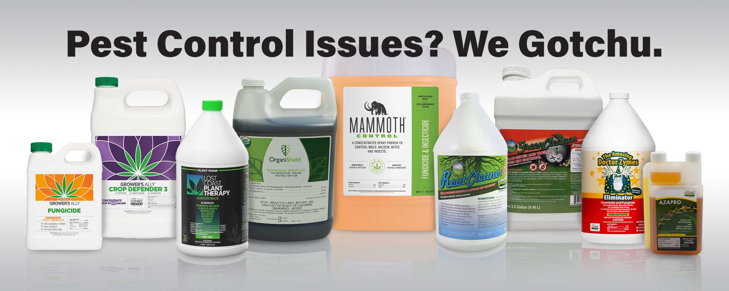 Full Line Up of Pest and Disease Control Products