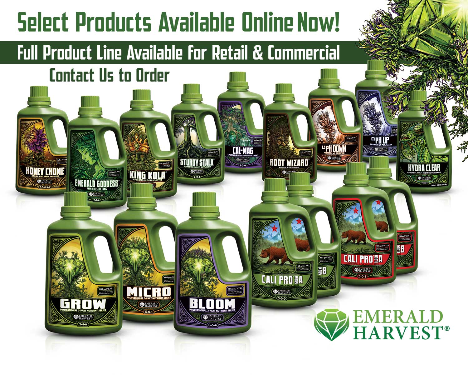 Emerald Harvest Product Lineup