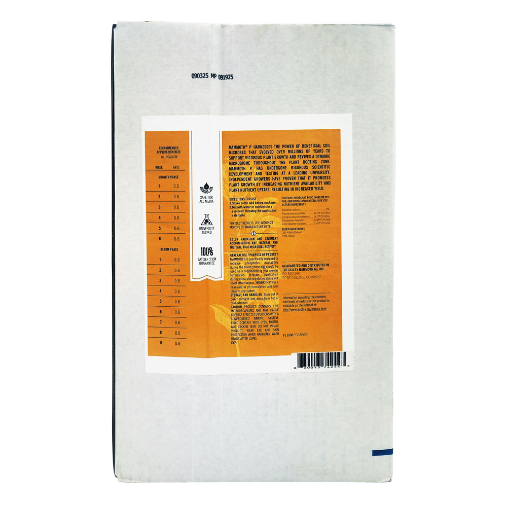 Mammoth P 5 Gallon Bottle Back