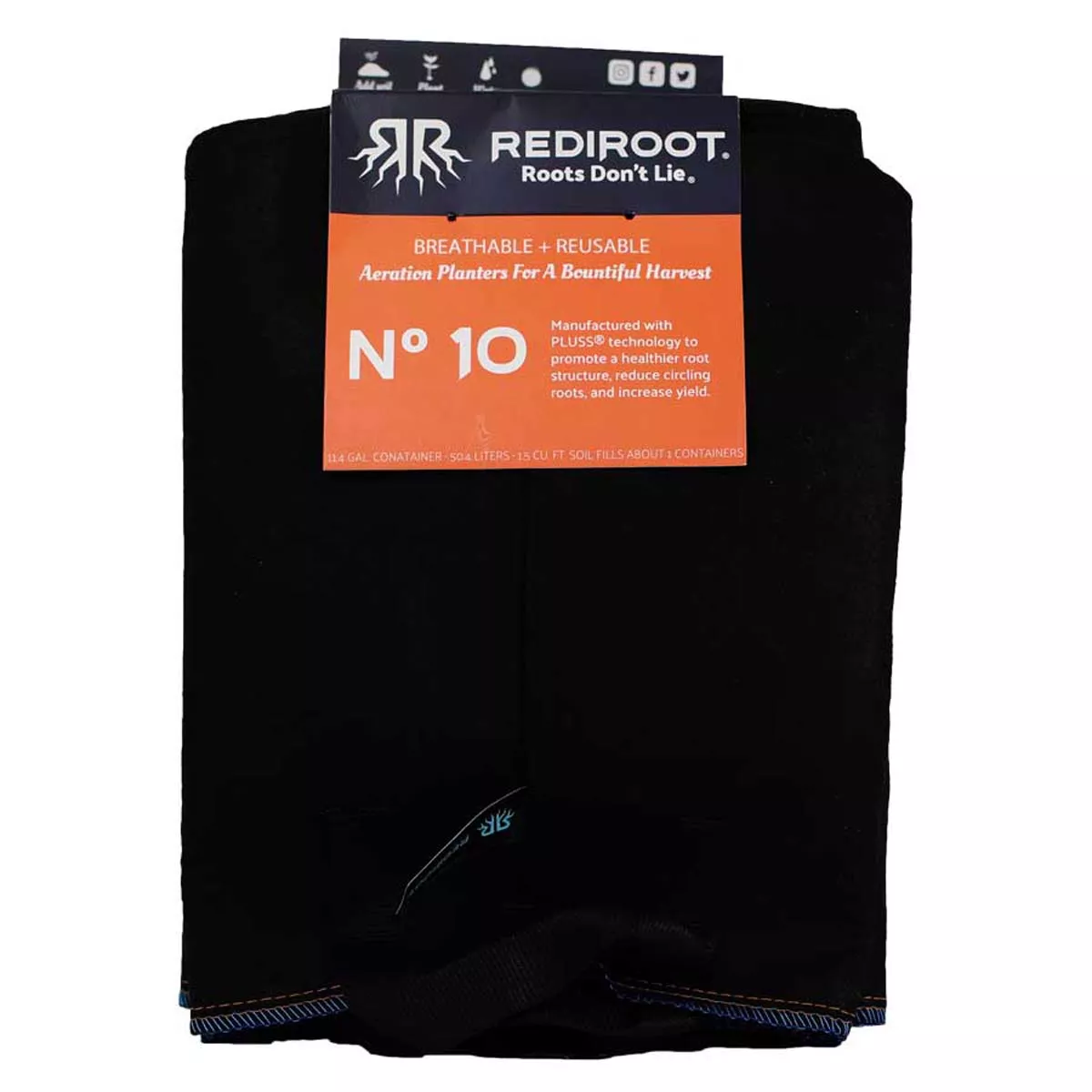 RediRoot Fabric Aeration Pot - Black (Pack of 5) - Image 9