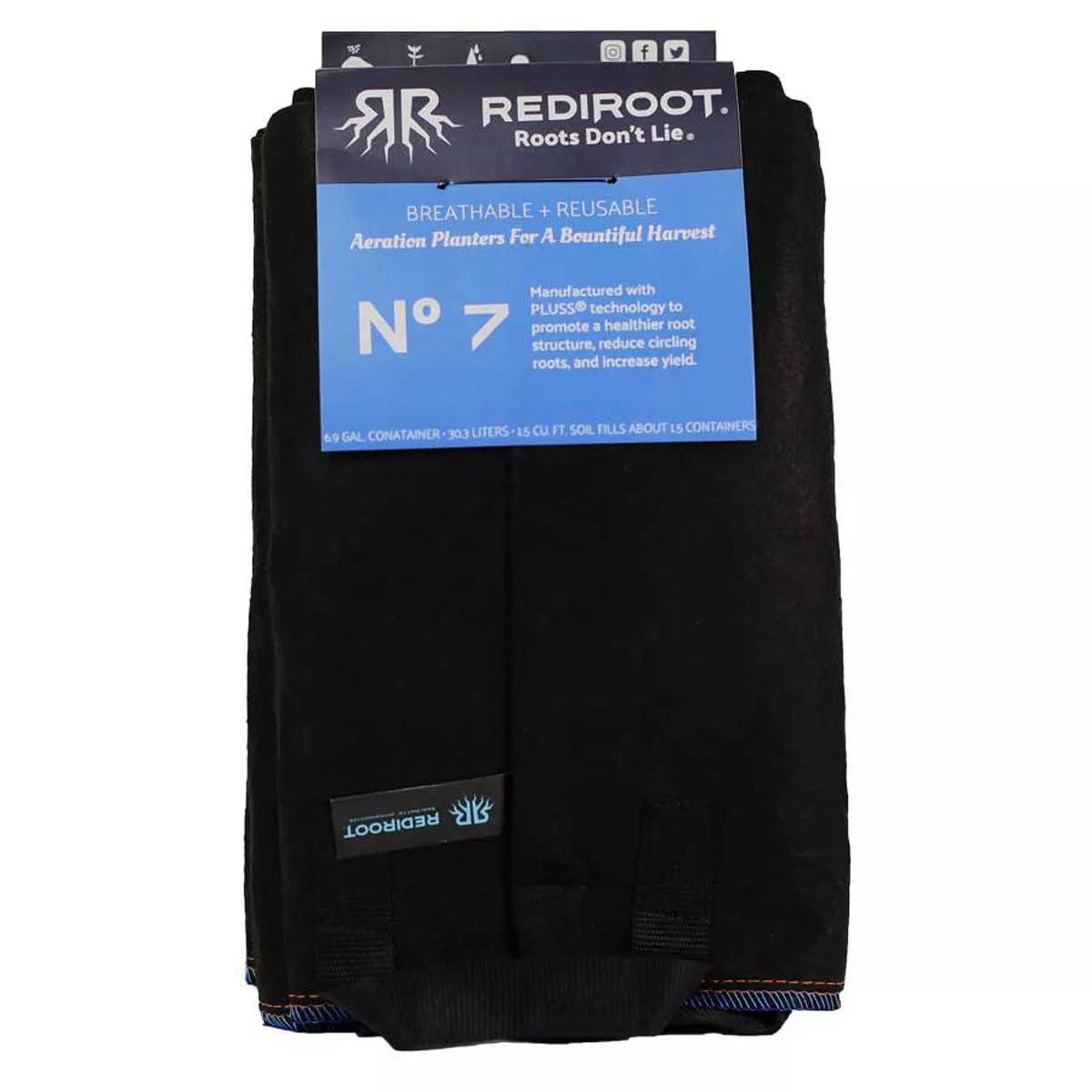 RediRoot Fabric Aeration Pot - Black (Pack of 5) - Image 8