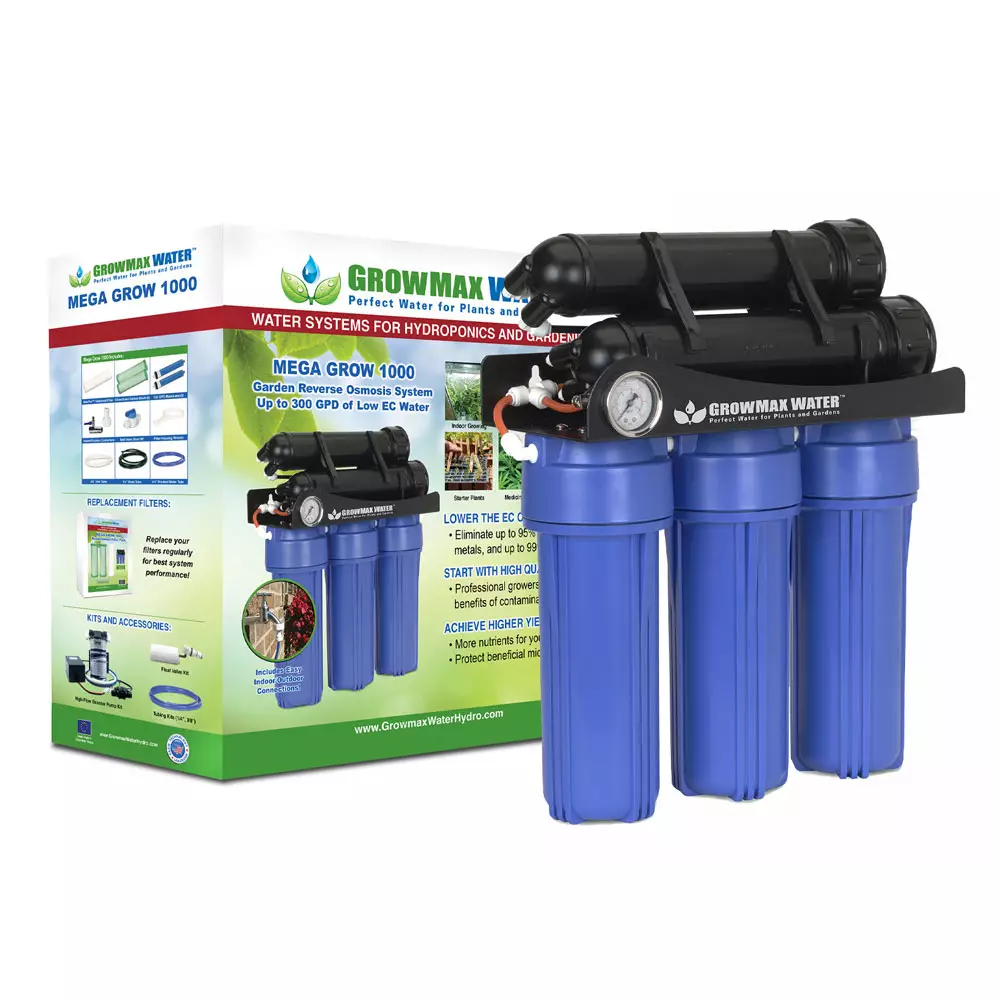 GrowMax Water Mega Grow 1000 RO System