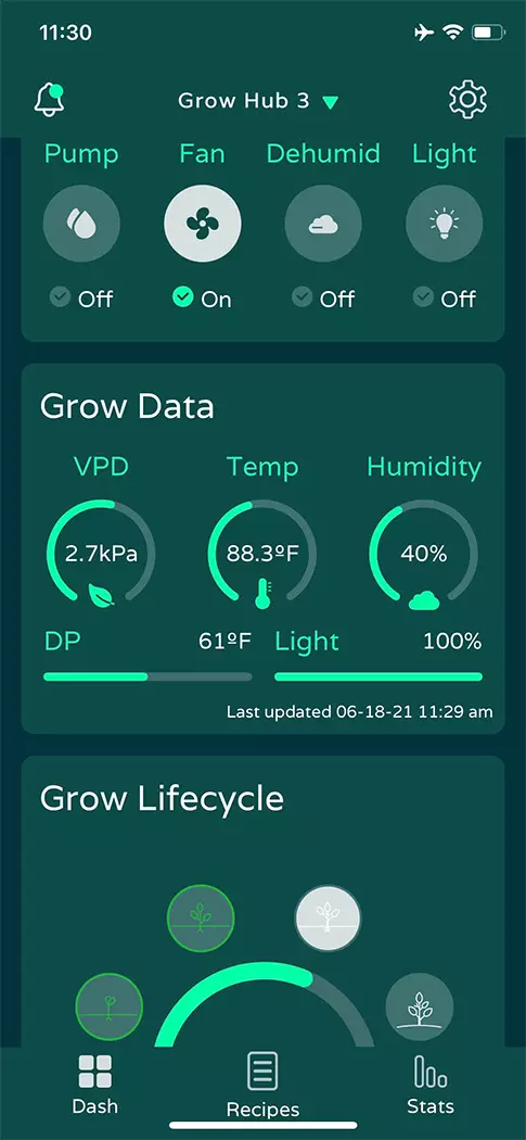 Niwa App Screenshot - dashboard