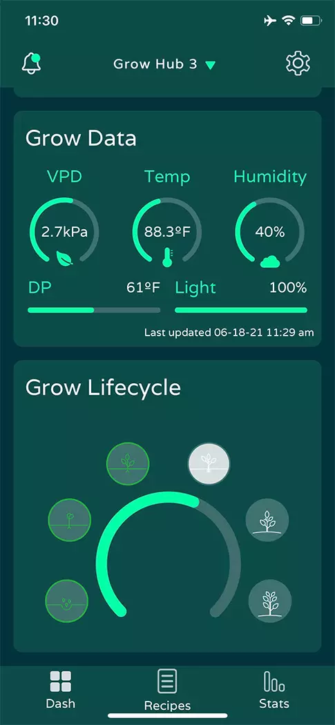 Niwa App Screenshot - dashboard