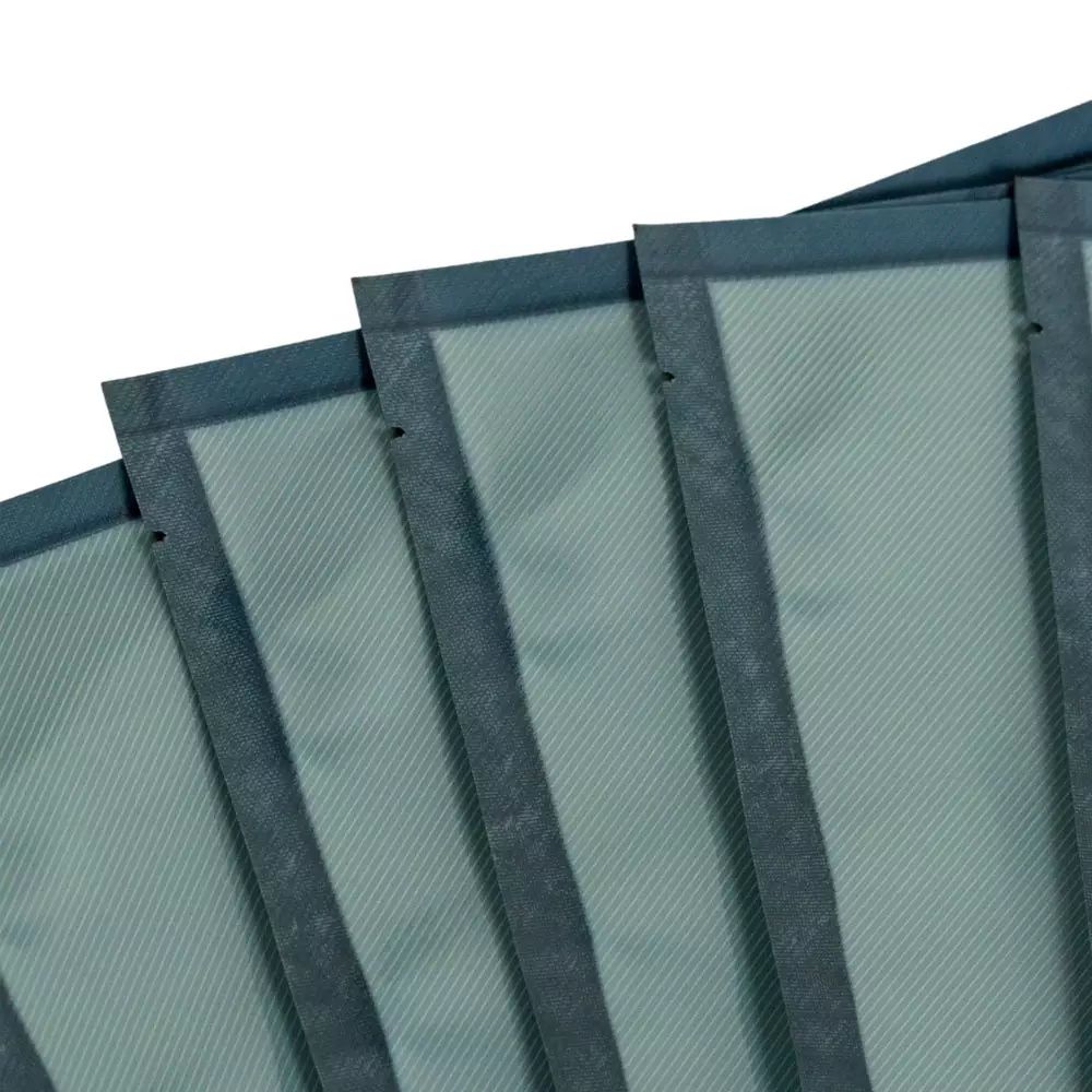 Close up of BioPlastic bag tear notch