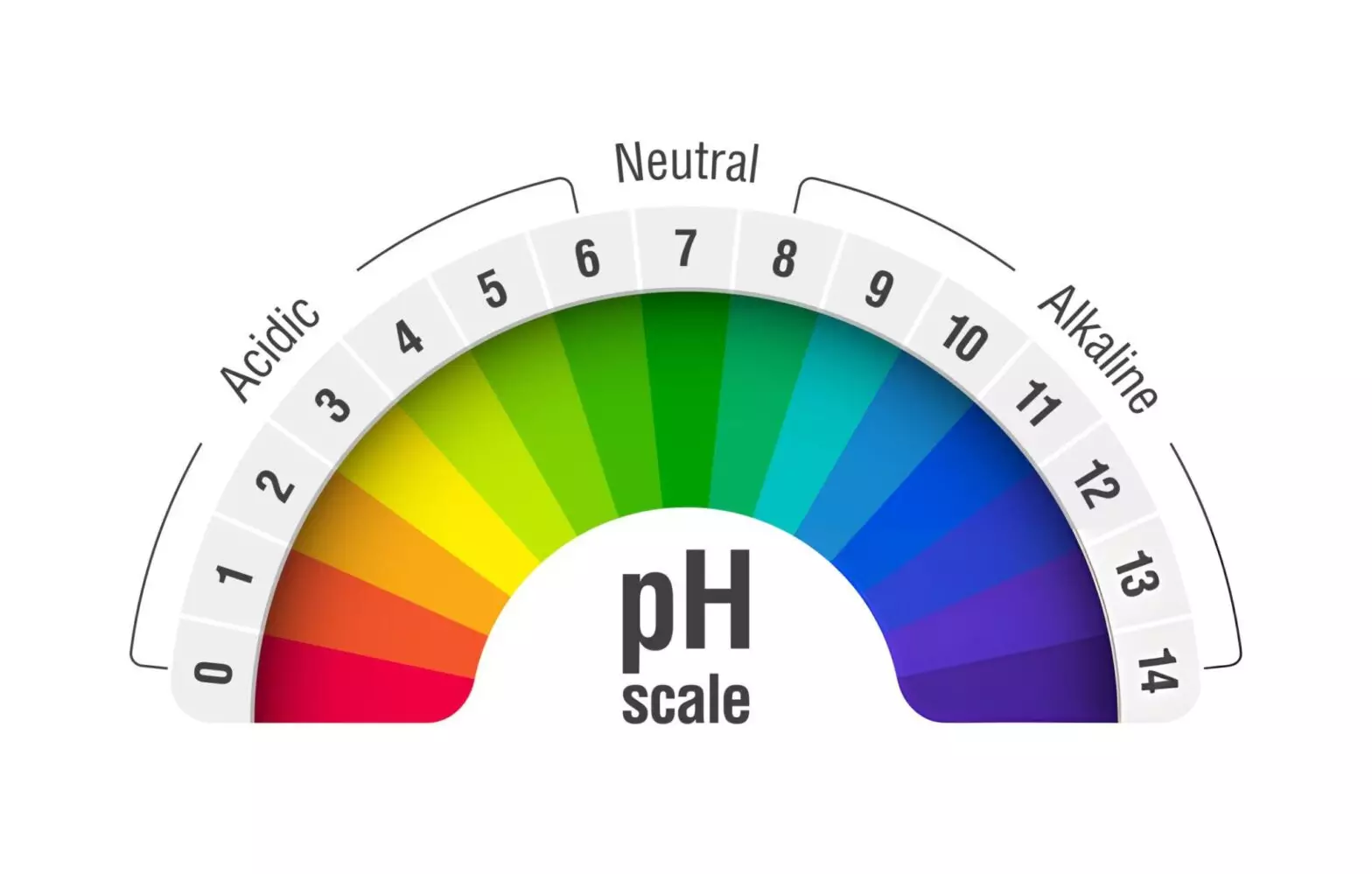 Colorful PH scale from acidic to alkaline to illustrate the difference. Get the best ph meter