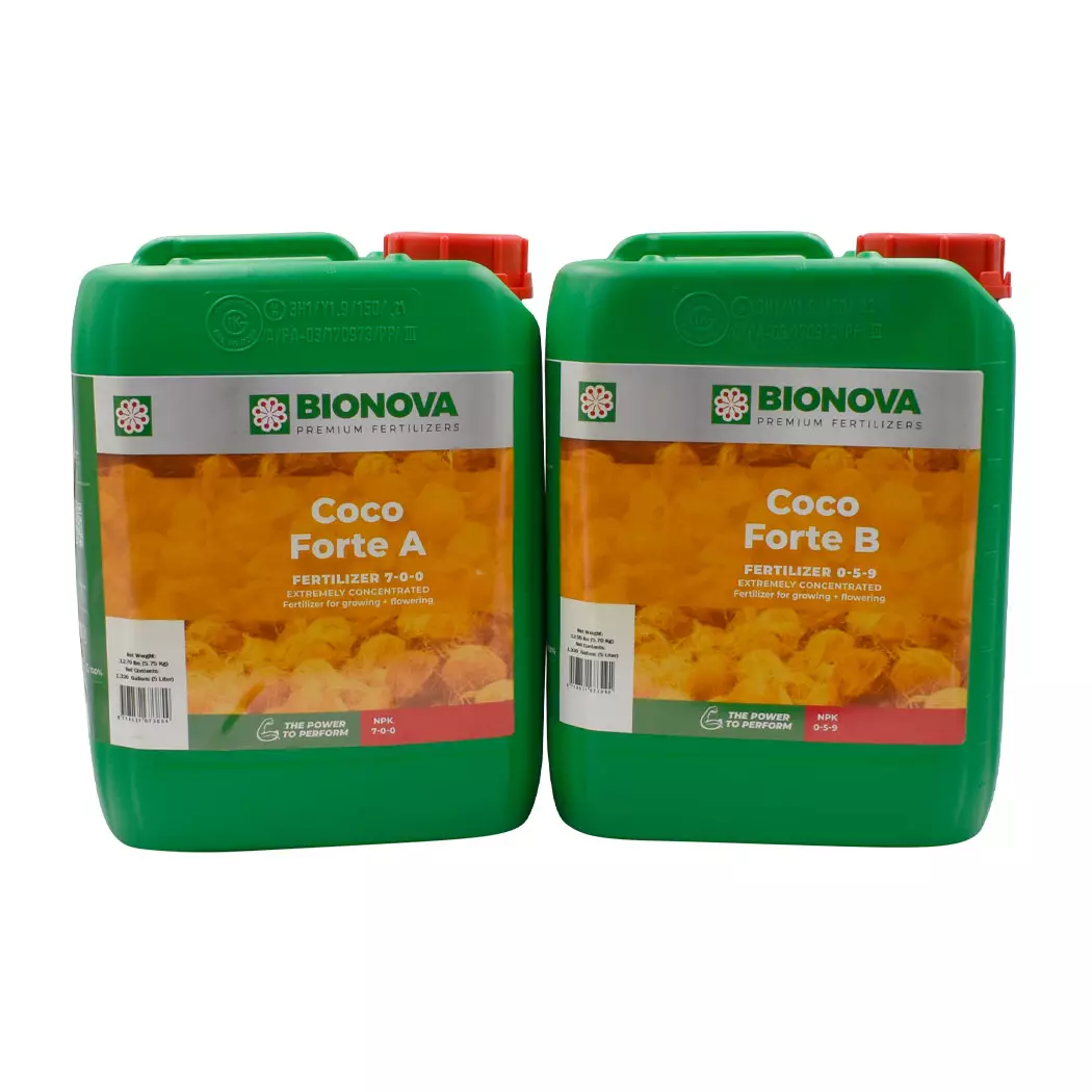 5L bottles of Bionova Coco-Forte A and B