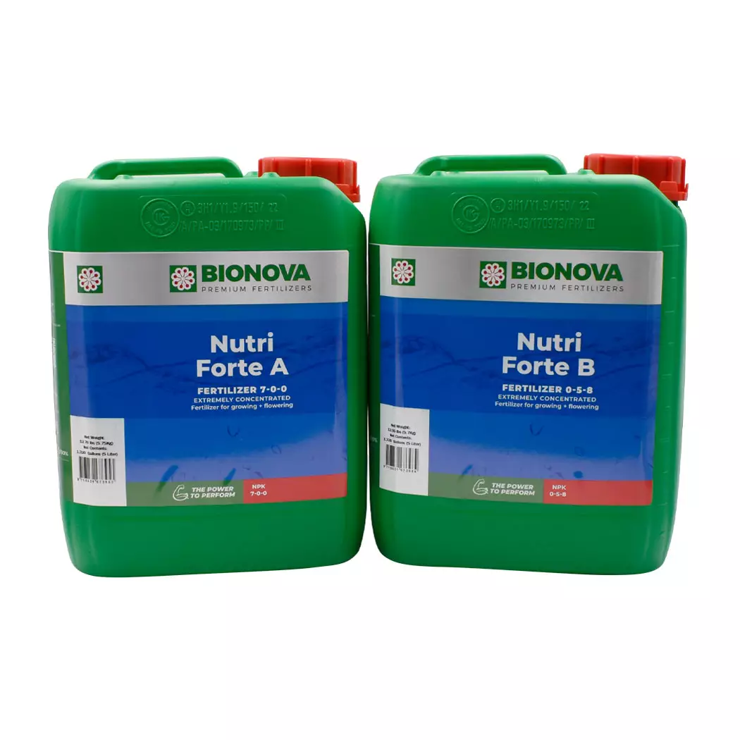 5L bottles of Bionova Nutri-Forte A and B