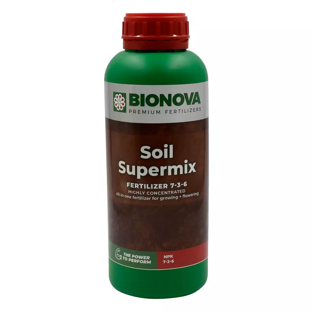 1L bottle of Bionova Soil Supermix