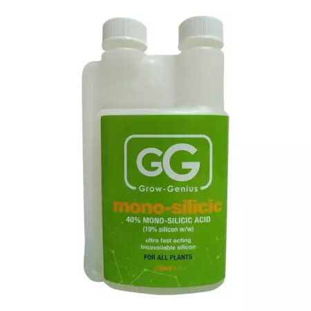 250 milliliter bottle of Grow-Genius Mono-Silicic Acid