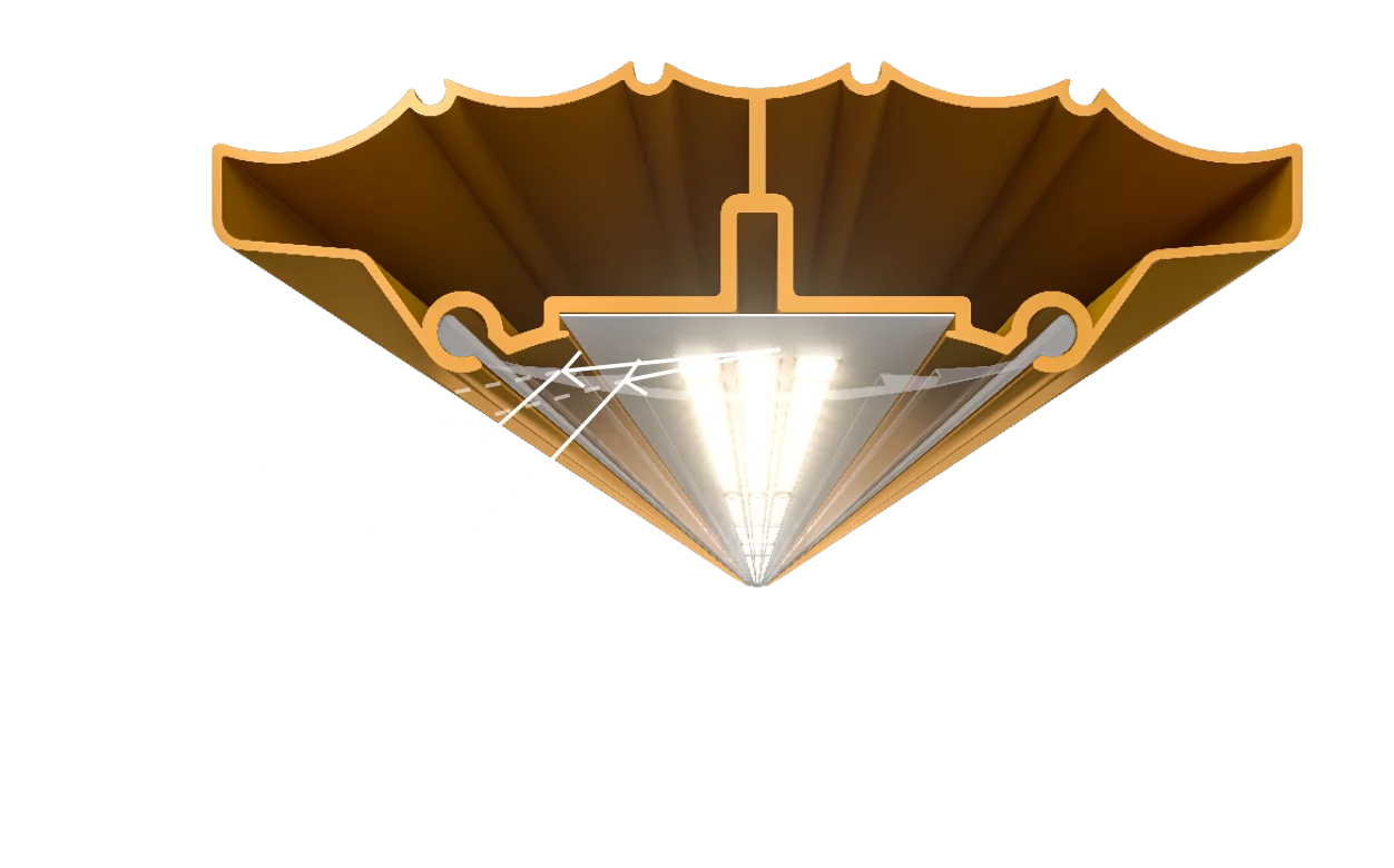 Xplore Series Light Bending Lens Infographic