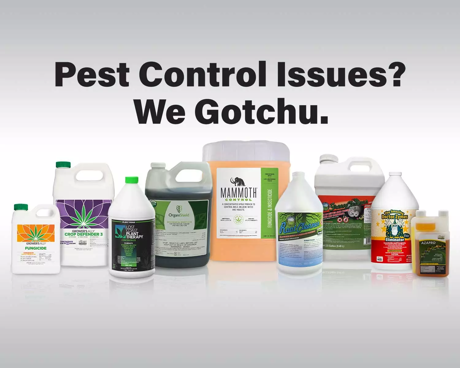 Full Line Up of Pest and Disease Control Products