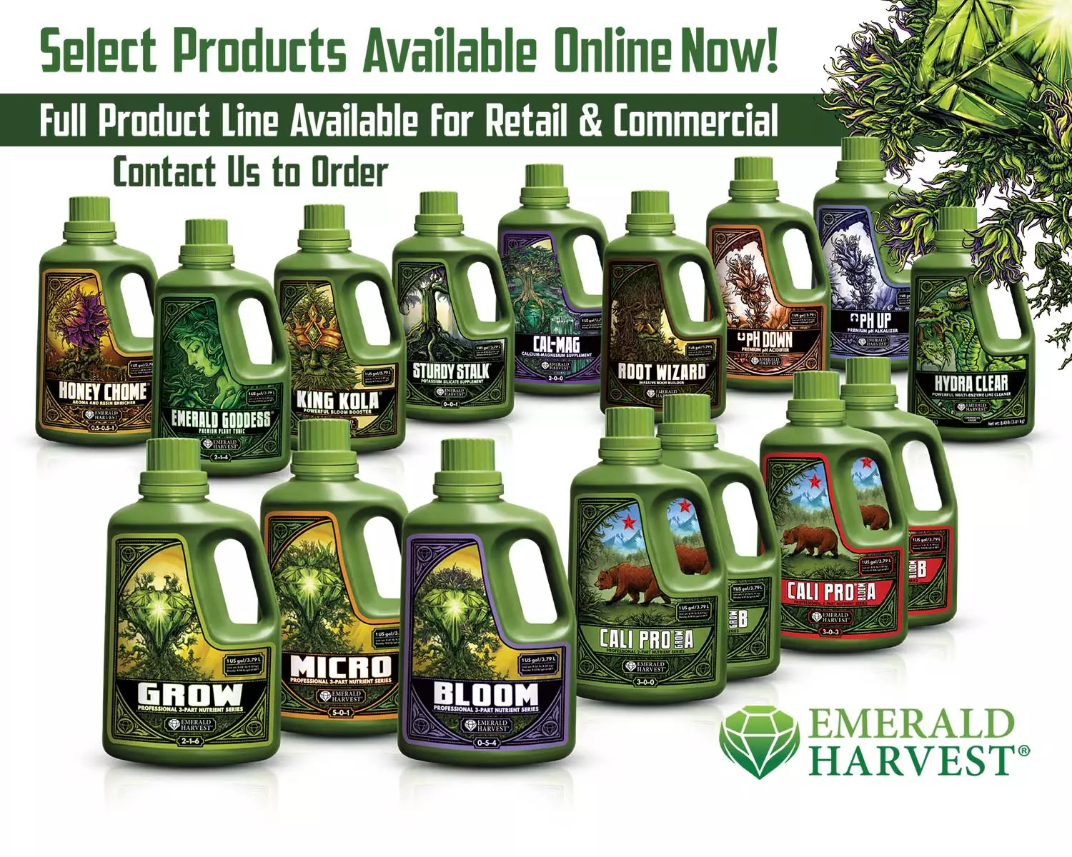 Emerald Harvest Product Lineup