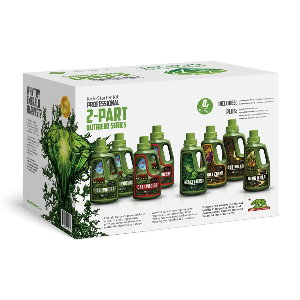 Emerald Harvest Kickstarter Kit - 2 Part (Cali Pro Grow A/B & Cali Pro Bloom A/B)
