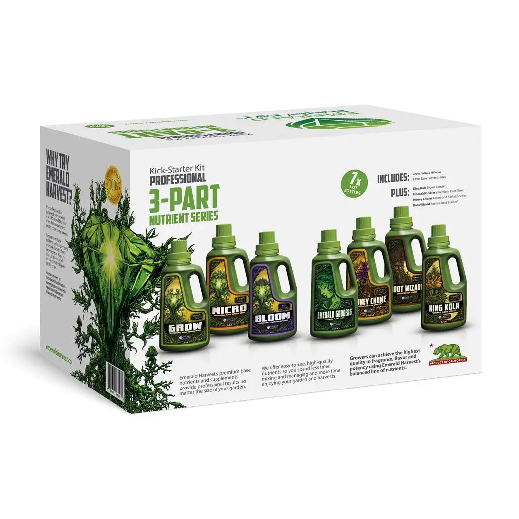 Emerald Harvest Kickstarter Kit - 3 Part (Grow, Micro, Bloom)