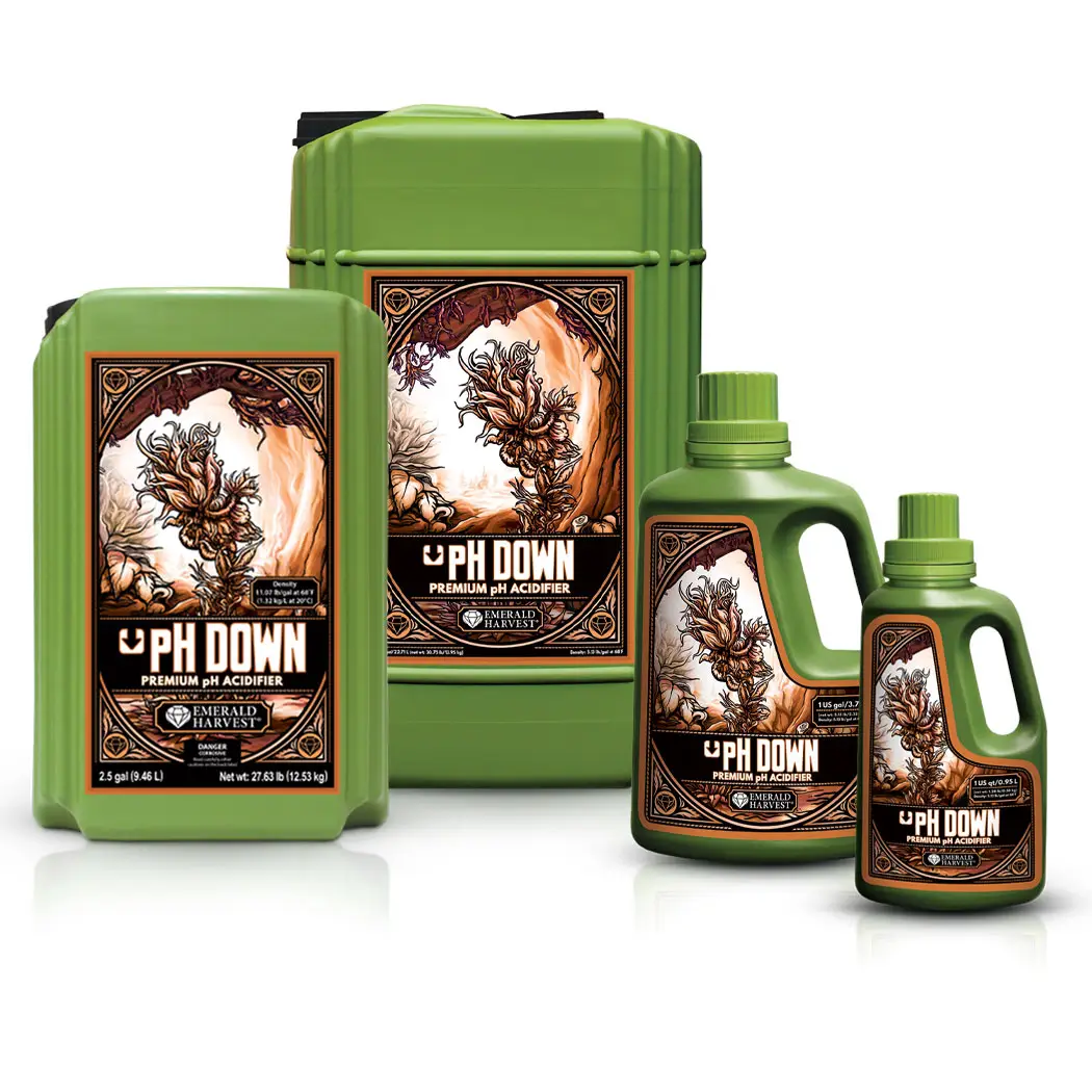 Emerald Harvest pH Down Bottle Group
