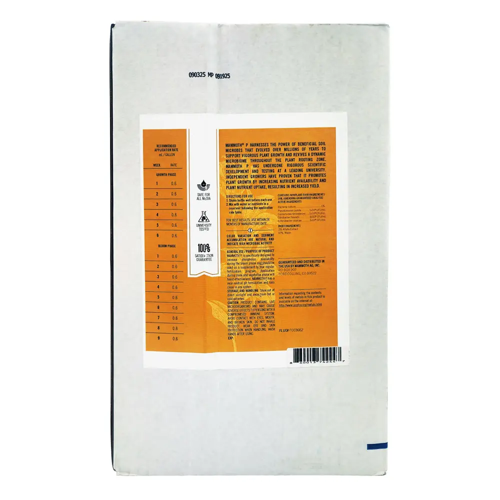 Mammoth P 5 Gallon Bottle Back