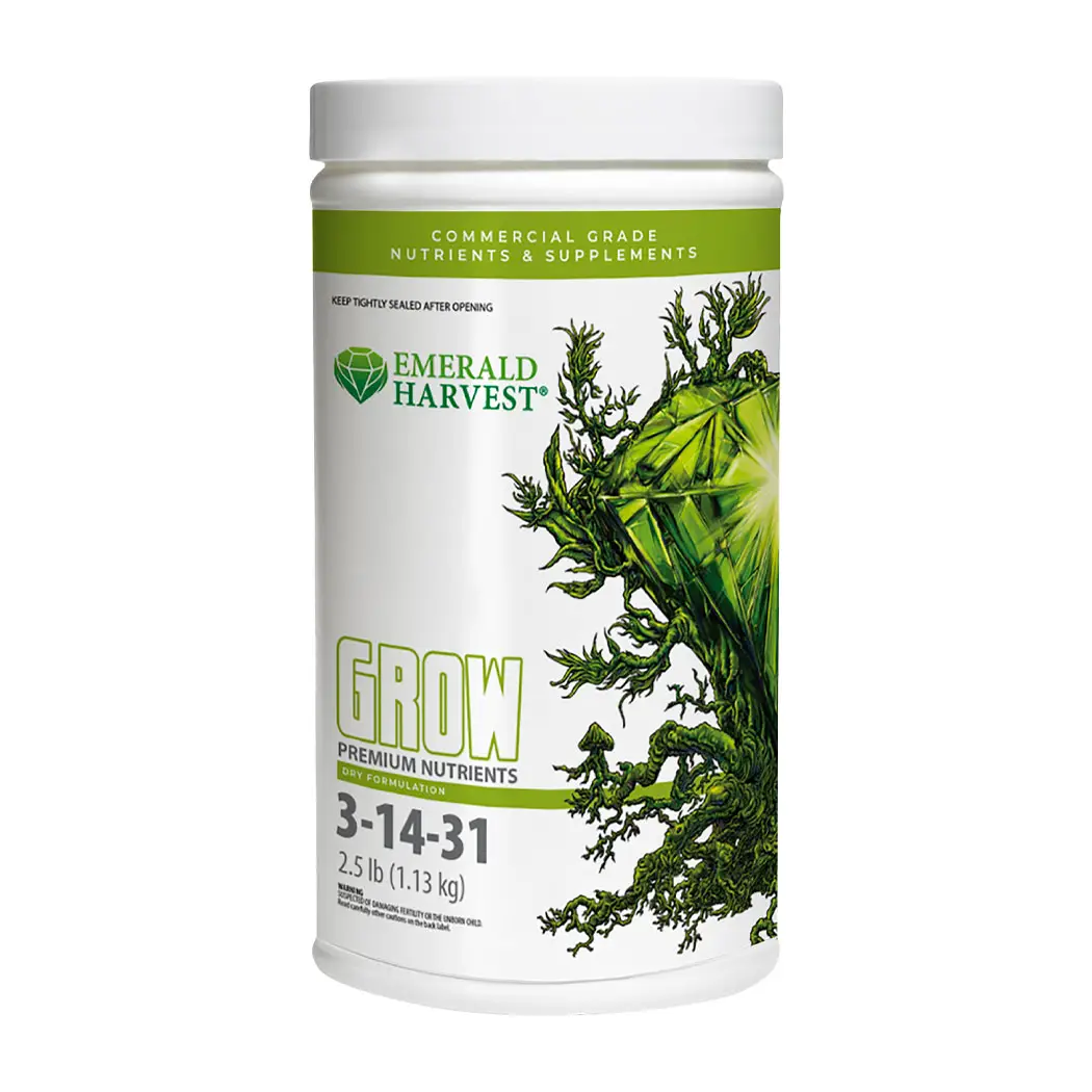 Emerald Harvest Grow Dry Formulation 2.5 lb canister